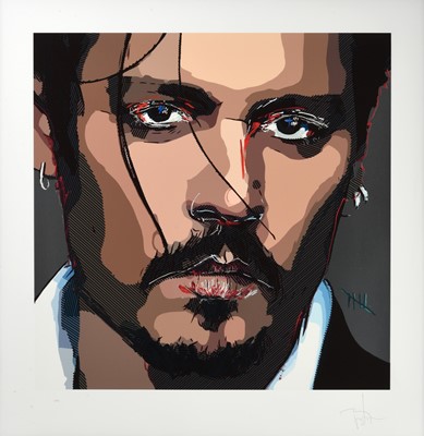 Lot 673 - Johnny Depp (b.1963) American "Five" Signed...