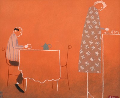 Lot 526 - Mackenzie Thorpe (b.1956) "Breakfast" Signed,...