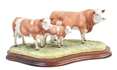 Lot 151 - Border Fine Arts 'Simmental Family Group',...
