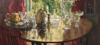 Lot 627 - Peter Kuhfeld (b.1952) Still life of assorted...