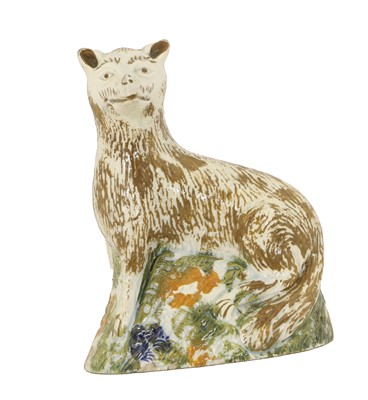 Lot 58 - A Pratt Ware Figure of a Fox, circa 1800,...