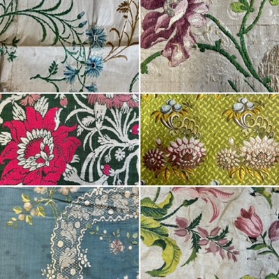 Lot 2099 - Collection of 18th Century Silks, comprising a...