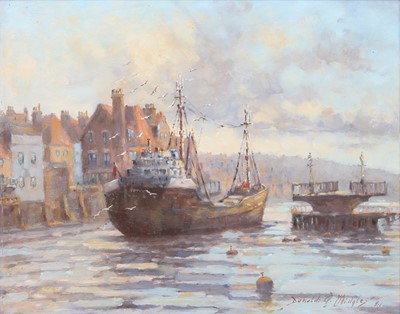 Lot 1081 - Donald G. Midgley Ship leaving the harbour...