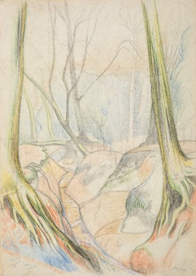 Lot 548 - John Nash CBE, RA (1893-1977) Wooded landscape...