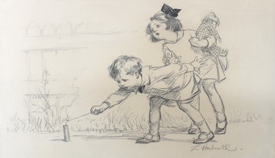 Lot 1058 - Lilian Hocknell (1891-1977) "Caution"...