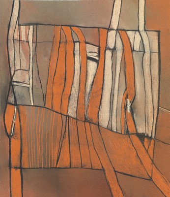 Lot 565 - David Blackburn (1939-2016) “Red Tree Study”...