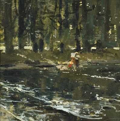 Lot 599 - Tom Coates NEAC (1941-2023) “Artist at the...