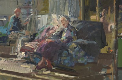 Lot 603 - Tom Coates NEAC (1941-2023) An artist painting...