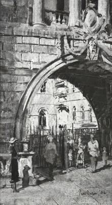 Lot 608 - Peter Brown NEAC (b,1967) “The Archway,...