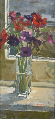 Lot 607 - Mary Jackson RWS, NEAC (b.1946) “Anemones in...