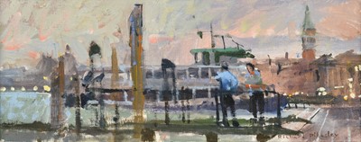 Lot 615 - Richard Pikesley RWS, PPNEAC (b.1951) “Evening...