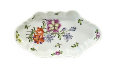 Lot 15 - A Worcester Porcelain Spoon Tray, circa 1757,...