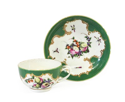 Lot 45 - A Worcester Porcelain Teacup and Saucer, circa...