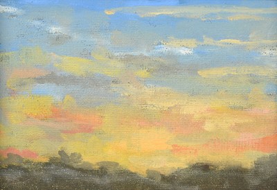 Lot 583 - Pat Maclaurin (1933-2022) Sunrise Oil on board,...