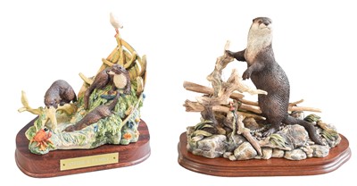 Lot 179 - Border Fine Arts Otter Groups Including:...