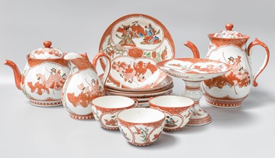 Lot 241 - A Japanese Kutani Porcelain Tea and Coffee...