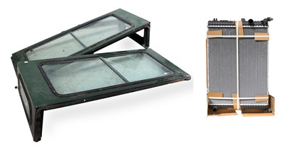 Lot 553 - Landrover Spares: A Pair of Glazed Side Panels...