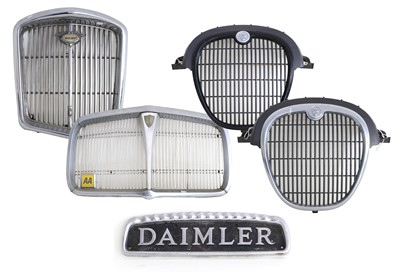 Lot 536 - A Chrome and Plastic Jaguar Car Grille Another...