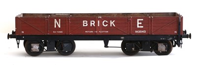 Lot 625 - Kit/Scratch Built 5" Gauge 5 Plank Bogie Brick Wagon NE