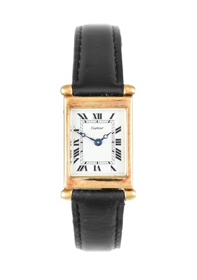 Lot 2266 - Cartier: A Rare 18 Carat Gold Rectangular...