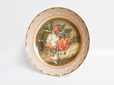 Lot 14 - A Kaiser Floral Painted Cabinet Porcelain Dish...