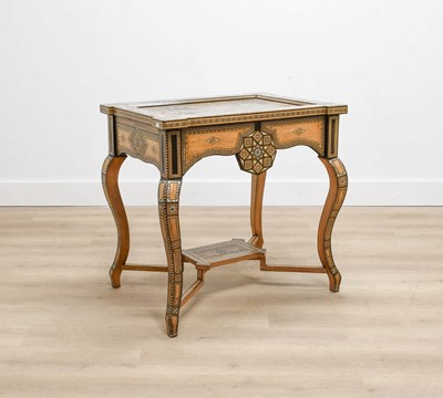 Lot 627 - A Damascus Parquetry-Decorated Rectangular...