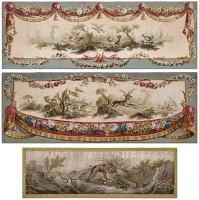 Lot 636 - Two Aubusson Tapestry Panels, 19th century,...