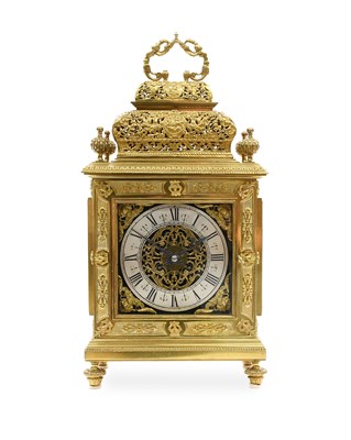 Lot 668 - A Late 17th Century Style Striking Table Clock,...