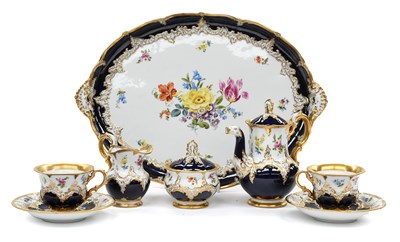 Lot 715 - A Meissen Porcelain Tête-à-Tête, 20th century,...