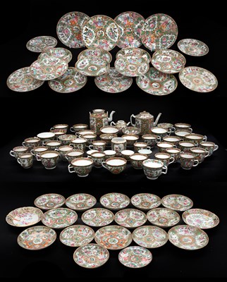 Lot 640 - An Assembled Cantonese Porcelain Tea and...