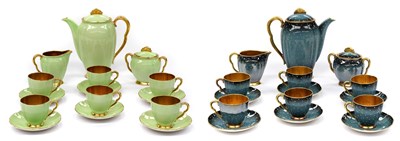 Lot 719 - A Carltonware Pottery Coffee Set, 1930s, in...