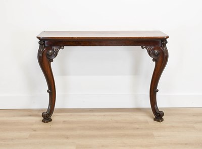 Lot 678 - A William IV Carved Mahogany Console Table,...