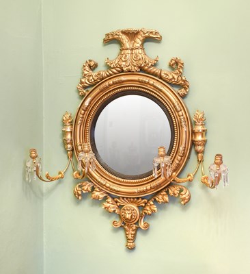 Lot 679 - A George IV Giltwood and Gesso Wall Mirror,...