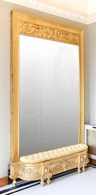 Lot 697 - A Regency Giltwood Pier Glass, early 19th...