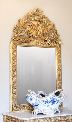 Lot 694 - A Louis XVI-Style Giltwood Mirror, 19th...