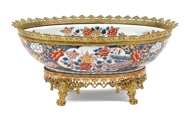 Lot 703 - A Samson Porcelain Bowl with Gilt Metal Mounts,...