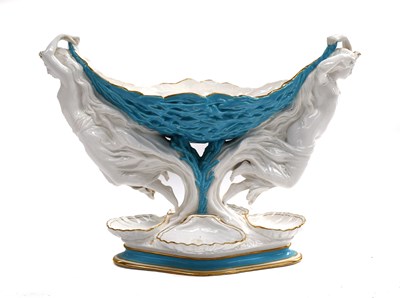 Lot 704 - A Copeland Porcelain Figural Centrepiece, 19th...