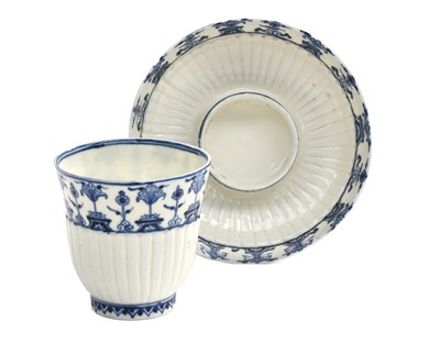 Lot 705 - A St Cloud Porcelain Beaker on Trembleuse...