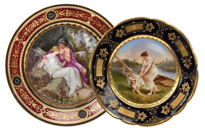 Lot 718 - A Vienna-Style Porcelain Plate, early 20th...