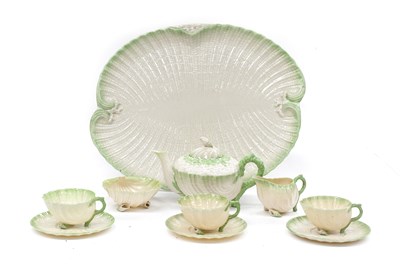 Lot 724 - A Belleek Porcelain Cabaret Set, 19th century,...