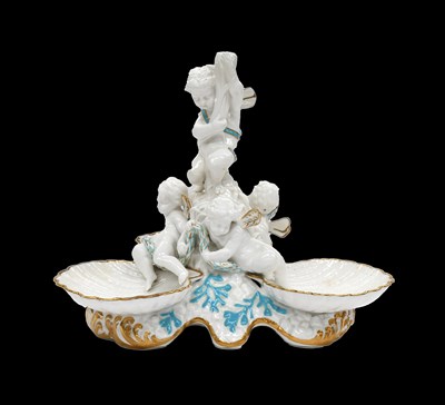 Lot 711 - A Copeland Porcelain Figural Centrepiece, 19th...