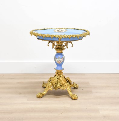 Lot 872 - A Gilt-Metal-Mounted Sèvres-Style Porcelain...