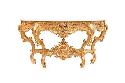 Lot 862 - A French Carved Giltwood Serpentine-Shape...