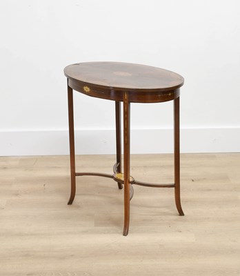 Lot 889 - An Edwardian Mahogany, Satinwood and...