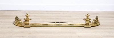 Lot 879 - A Victorian Bell Metal Fender, late 19th...