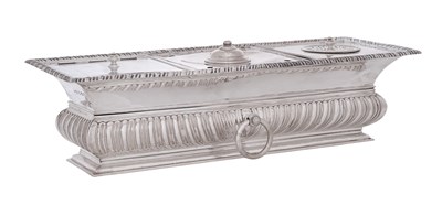 Lot 566 - A George V Silver Inkstand