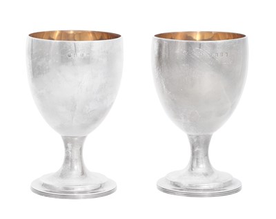 Lot 787 - A Pair of George III Irish Silver Goblets