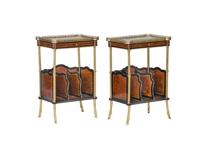 Lot 895 - A Pair of French Louis Philippe Amboyna,...