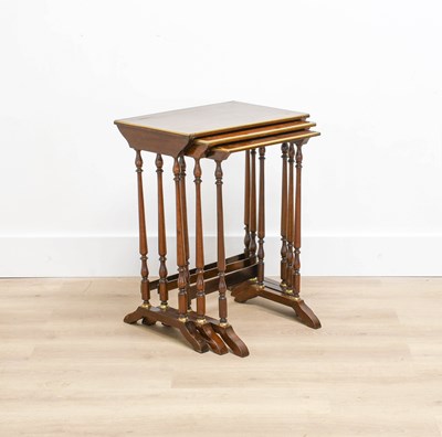 Lot 904 - A Nest of Three Regency-Style Mahogany and...