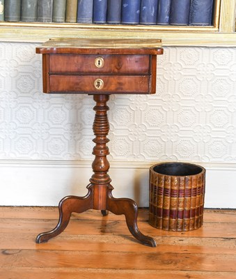 Lot 920 - A North European Mahogany Work Table, mid 19th...